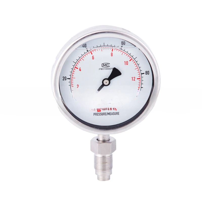 Screw Thread Connection Diaphragm Pressure Gauge for Homogenizer