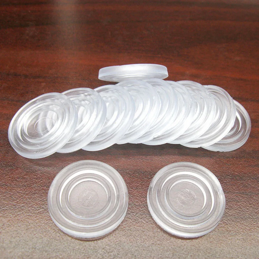 50pcs Soft Small Clear Round Glass Table Top Bumpers Hardware Anti Slip Home