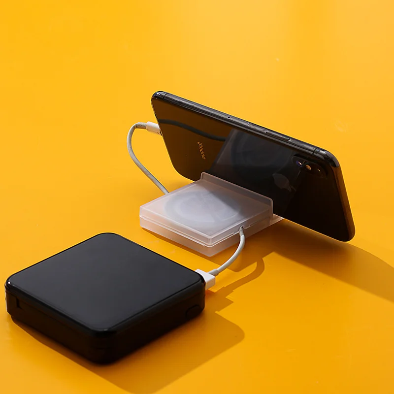 Draagbare transparante kabelorganizer Snoerbeheer USB-kabelhaspel Intrekbare telefoonhouder Oplader Draadopslagbeschermer