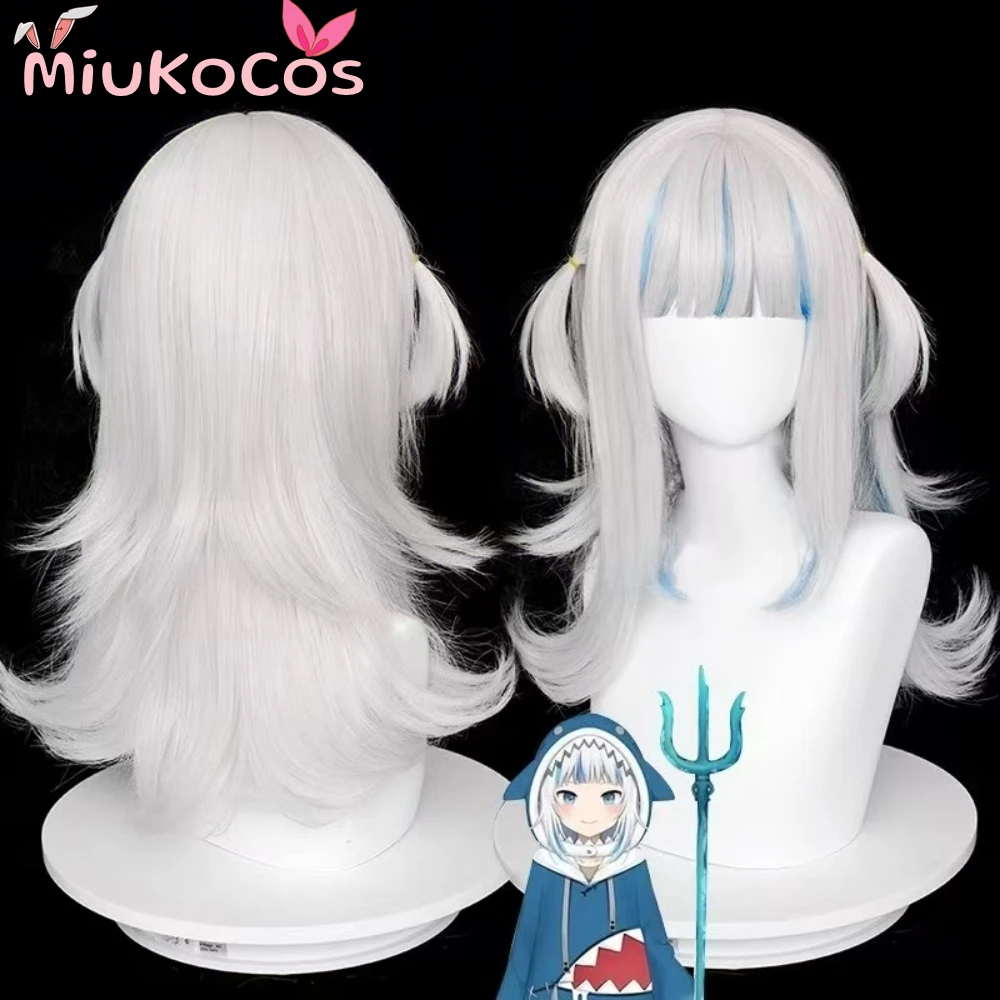 

В НАЛИЧИИ Gawr Gura Косплей Парик MiukoCosplay Виртуальный YouTuber Косплей