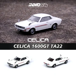 INNO In Stock 1:64 CELICA 1600GT TA22 White Diecast Diorama Car Model Collection Miniature Carros Toys