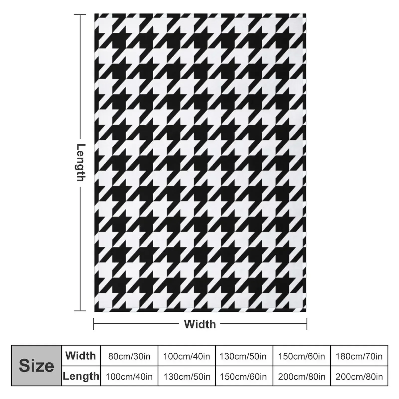 Houndstooth Throw Blanket Summer Beddings Nap Loose Cute Plaid Blankets