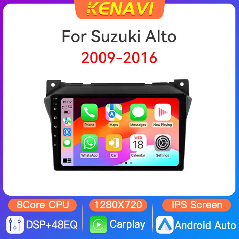 

2 Din Android Car Stereo Radio Multimedia Video Player For Suzuki Alto 2009-2016 GPS RDS DSP FM Wireless Carplay Auto Head Unit