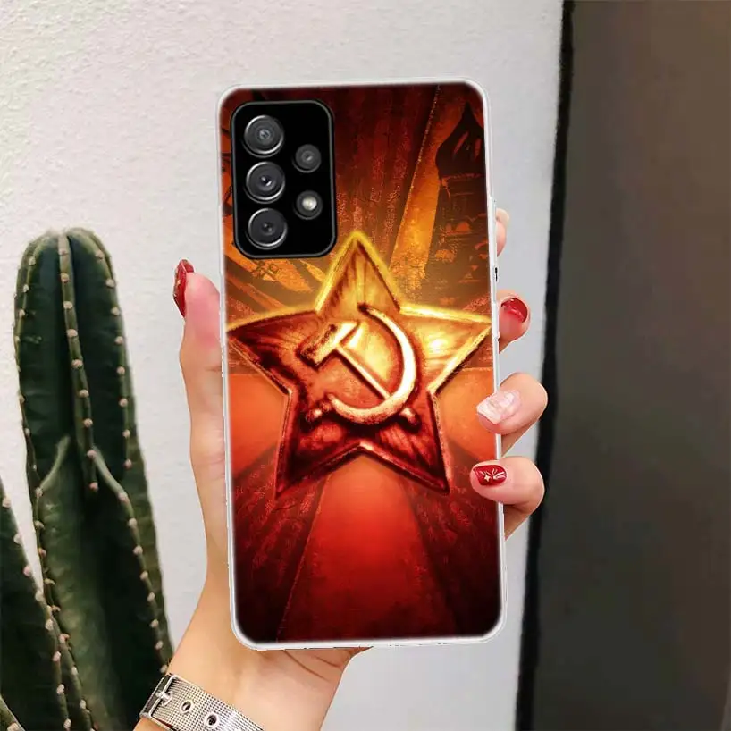 Russia Vintage USSR Communism For Samsung Galaxy A15 A14 A13 A12 A55 A54 A53 A52 Phone Case A32 A35 A34 A33 A25 A24 A23 A22 A04S