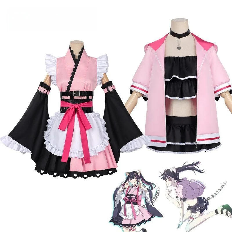 

Sakura Print Cosplay Costume Wide Sve oulder Bared Stage Performance Yukata for Women Spring 2026 Traditional Chinese Fa...