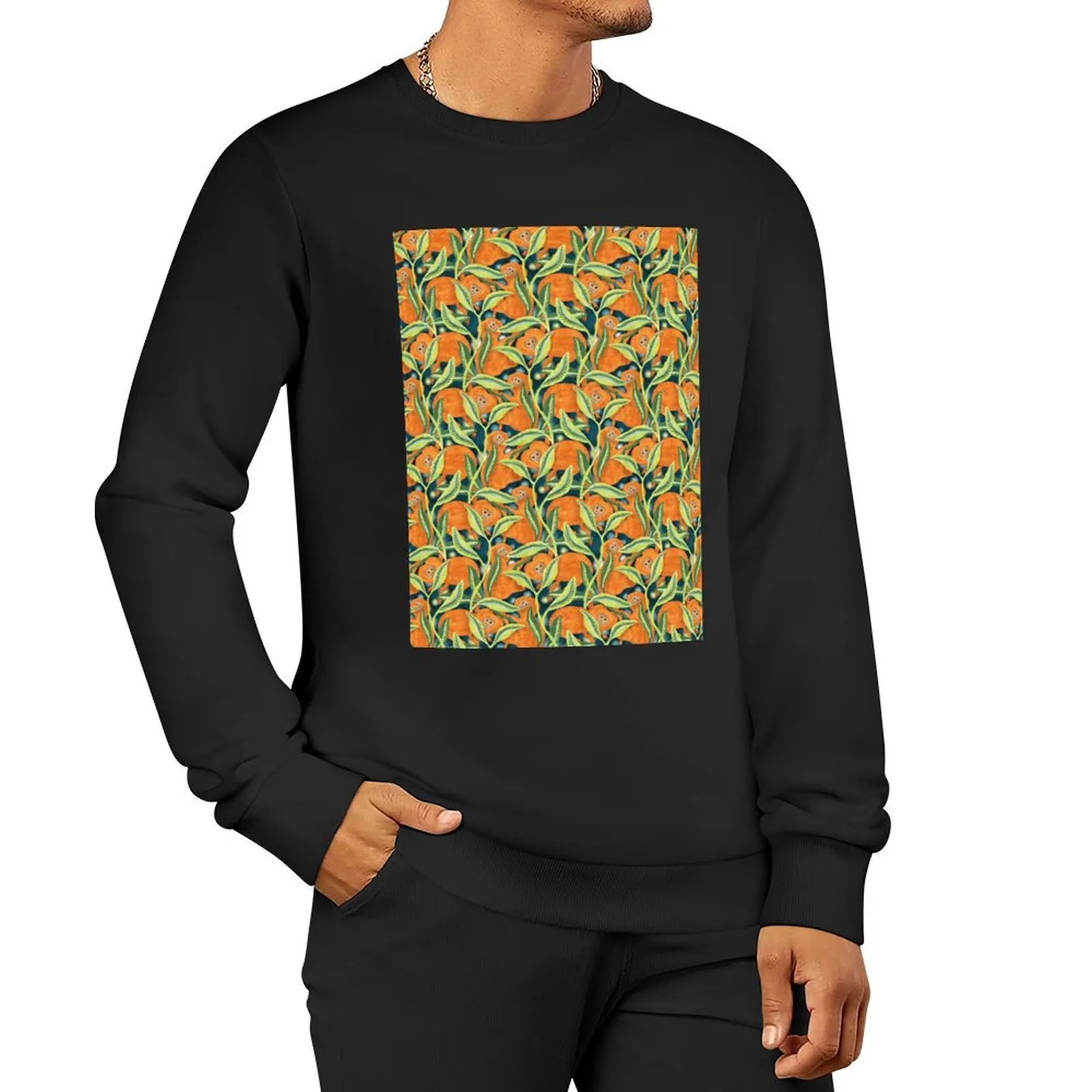 

Golden Lion Tamarins in the Brazilian Jungle Pullover Hoodie tracksuit men men's sweat-shirt sweatshirts