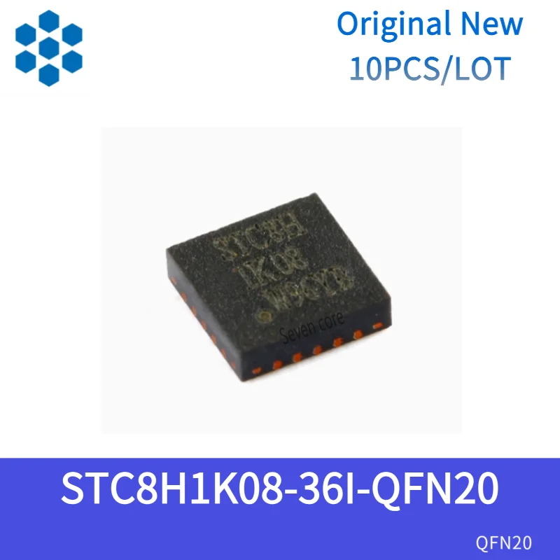 

Оригинальный новый 10 шт./лот STC8H1K08-36I-QFN20 улучшенный 1T 8051 микроконтроллер MCU