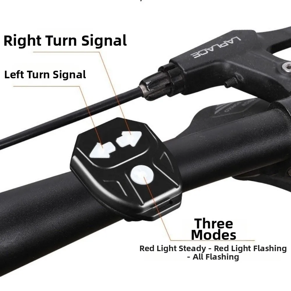 

Wireless Remote Control Bicycle Turn Signal Light Turn Signal Function Waterproof Bike Tail Lights Rear Light USB Rechargeable