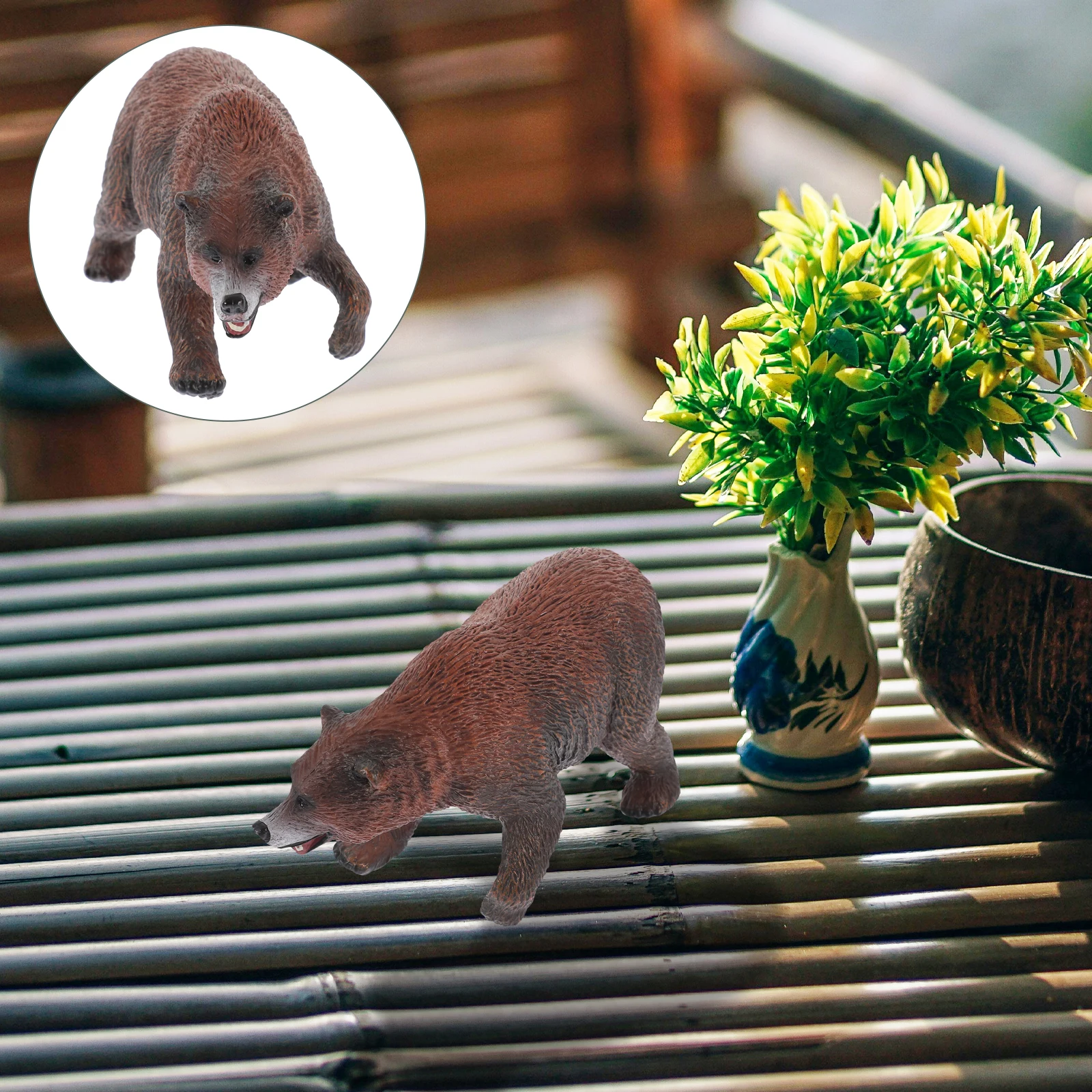 

Creative Statue Pvc Animal Sculpture Outdoor Lawn Decoration Yard Ornament Small Space-Saving For Patio Tea House Home Decor