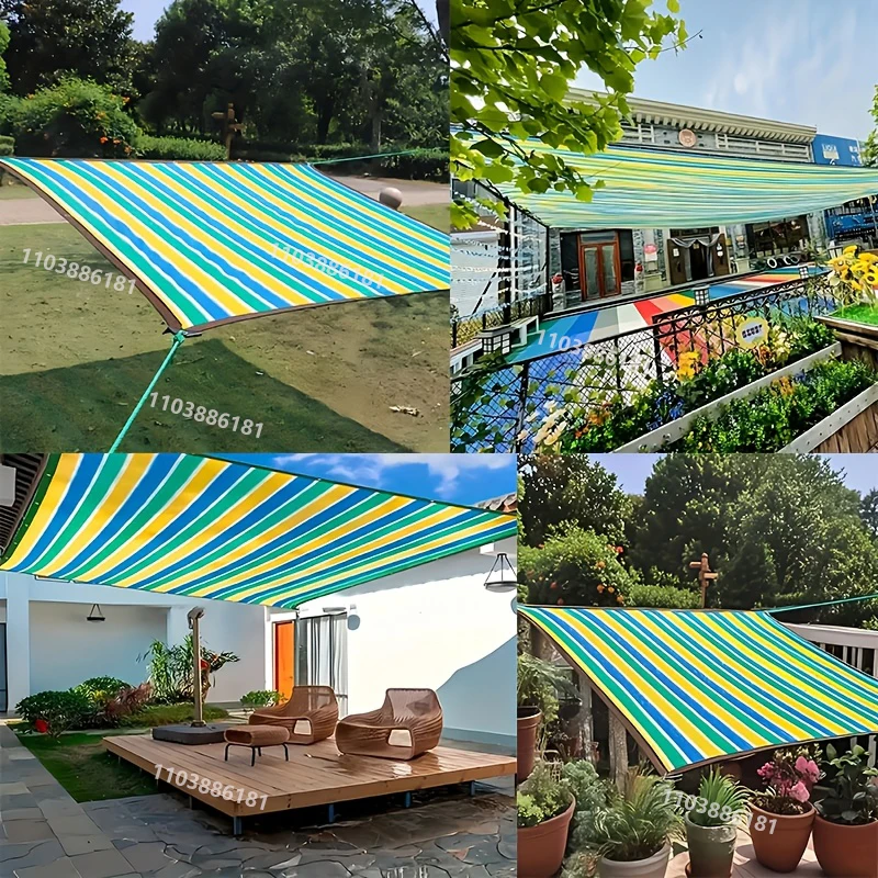 Garten-Sonnenschutznetz für den Außenbereich, Terrassen-Sonnenschutz, Camping-Sonnenschutznetz, UV-Schutz, HDPE-Sonnenschutzgewebe – Detail 12