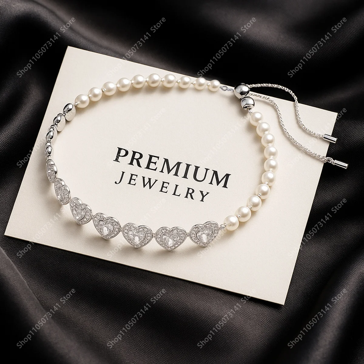 

Сверкающее и очаровательное кольцо с бусинами в форме сердца, циркониевое колье для свадебных торжеств, универсальное украшение - подарок на день рождения