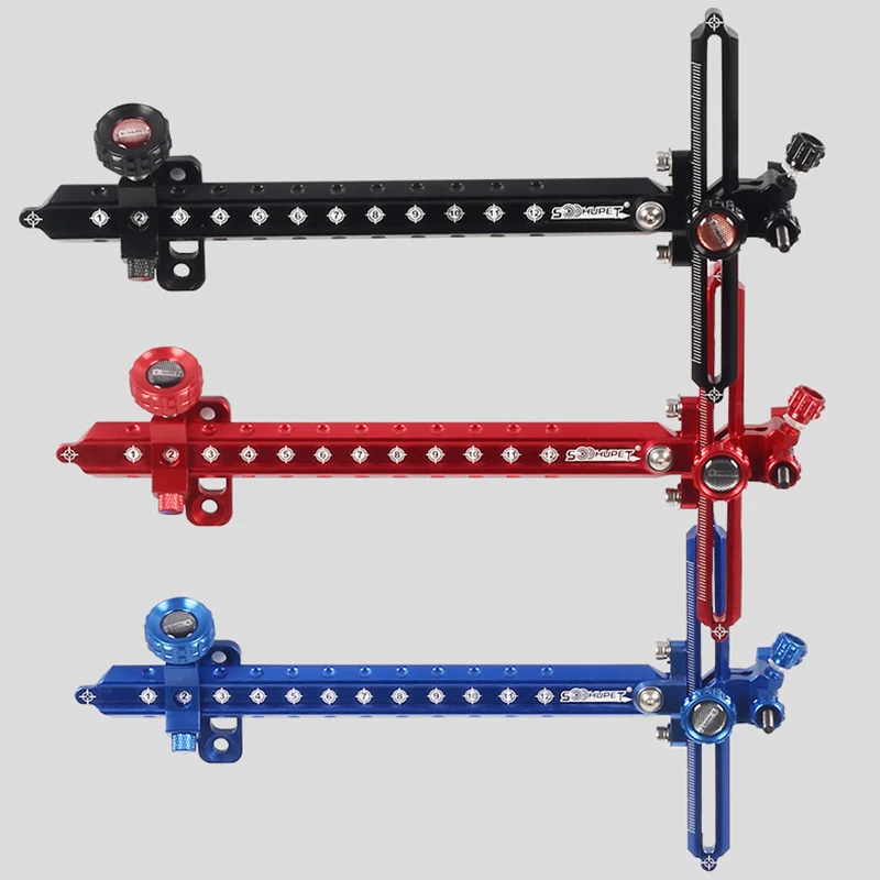 SOOHUPET Archery Bow Sight Aiming Recurve Bow Sight Adjustable Aluminum Alloy for Outdoor Shooting Hunting Accessories view 3