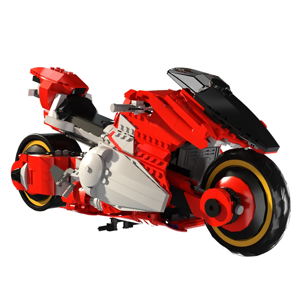 1097 Pcs Cyberpunks 2077 Bike Building Blocks modello di Moto set fai da te di mattoni da corsa su strada per bambini adulti regali giocattolo