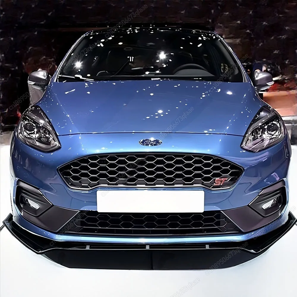 

3 шт. для Ford Fiesta MK8 ST ST-line 2017-2021 Pre-LCI передний бампер спойлер для губ сплиттер диффузор модернизированный Стайлинг Bodykit тюнинг