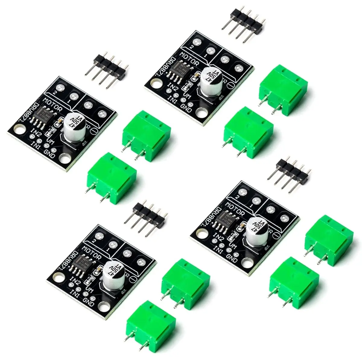 ABGN 4PCS DRV8871 Motor Driver DC Motor Driver H-Bridge with PWM Control and H-Bridge Circuit,Upports 3.6A & 6.5-45V Voltage