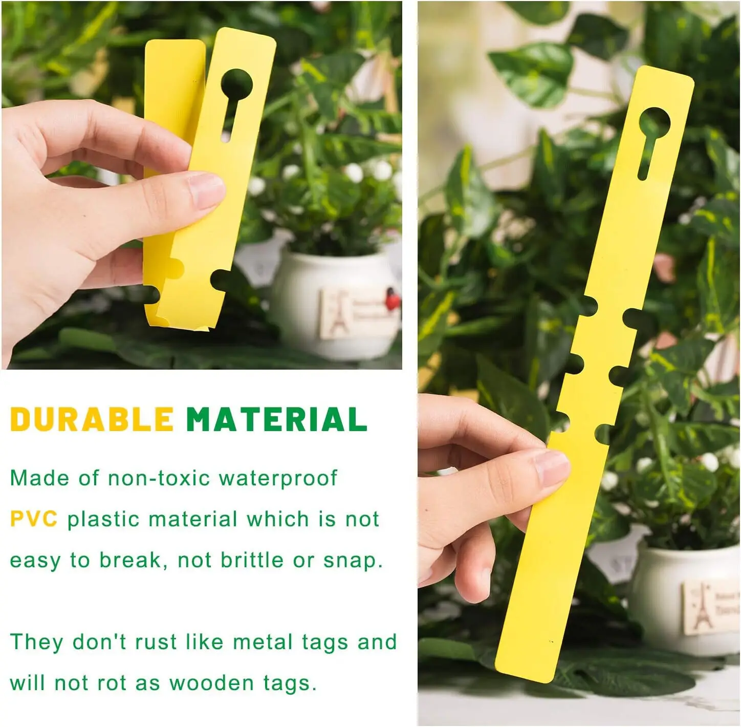 100pcs Tree Tag Ring Waterproof Plant Markers Plastic Plant Hanging Tags Gardening Plant Marker Label Tools