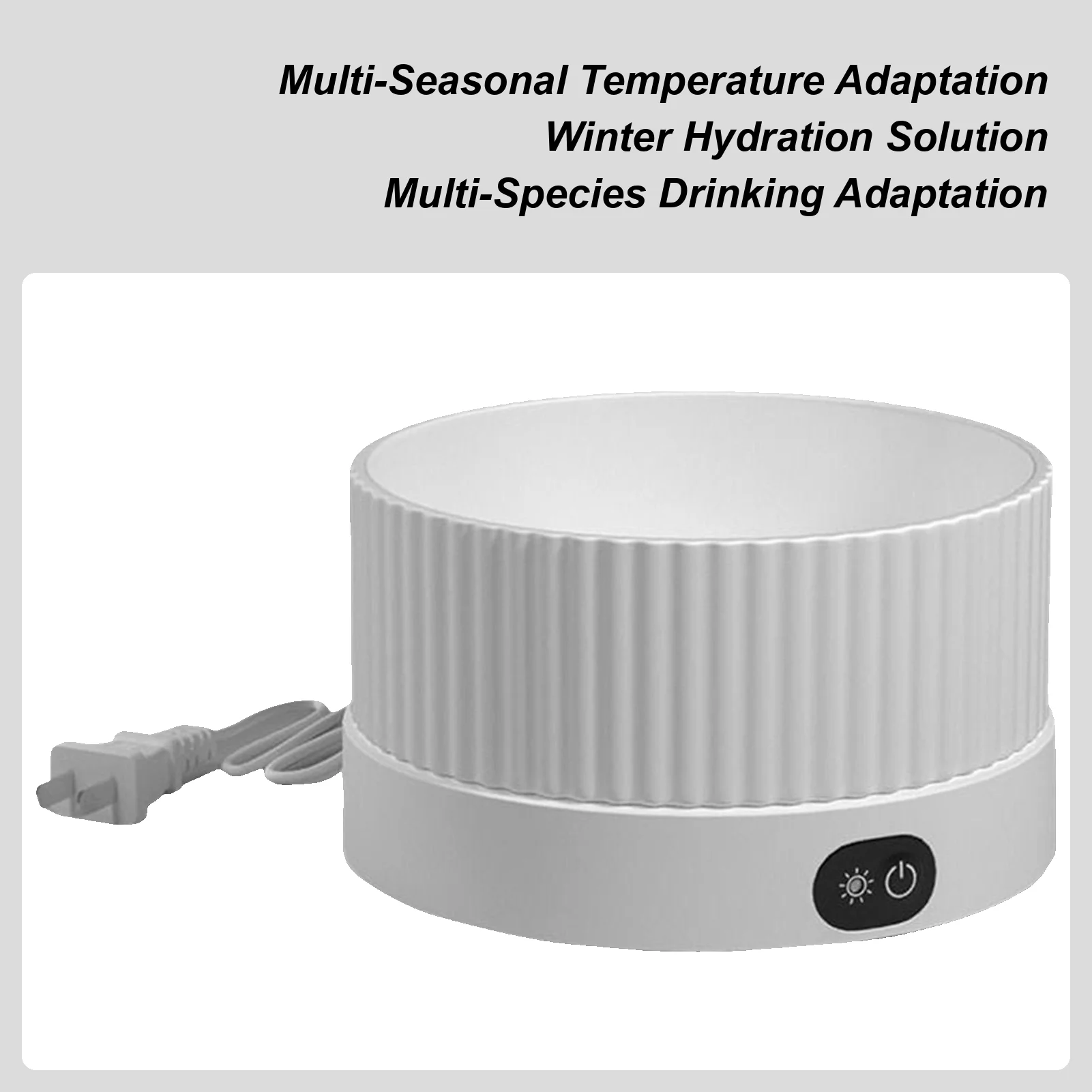 Bol d'eau chauffant pour chats, 3 niveaux, bol d'eau chauffé pour animaux de compagnie, chaton, plat chauffant pour appartement, intérieur et extérieur, maison d'hiver