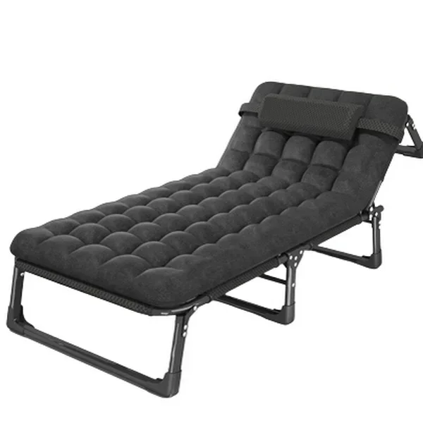 

Hot Sales Portable 3 Gears Adjustable Dual Purpose Canvas Metal Foldable Camping Bed Cot for Sales