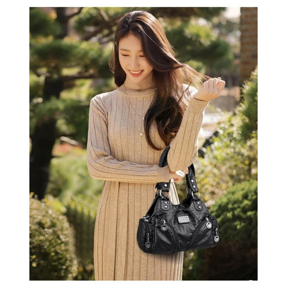 Сумка через плечо, трансграничная ретро-сумка из мягкой кожи для мотоцикла, новый стиль, европейская и американская модная сумка через плечо