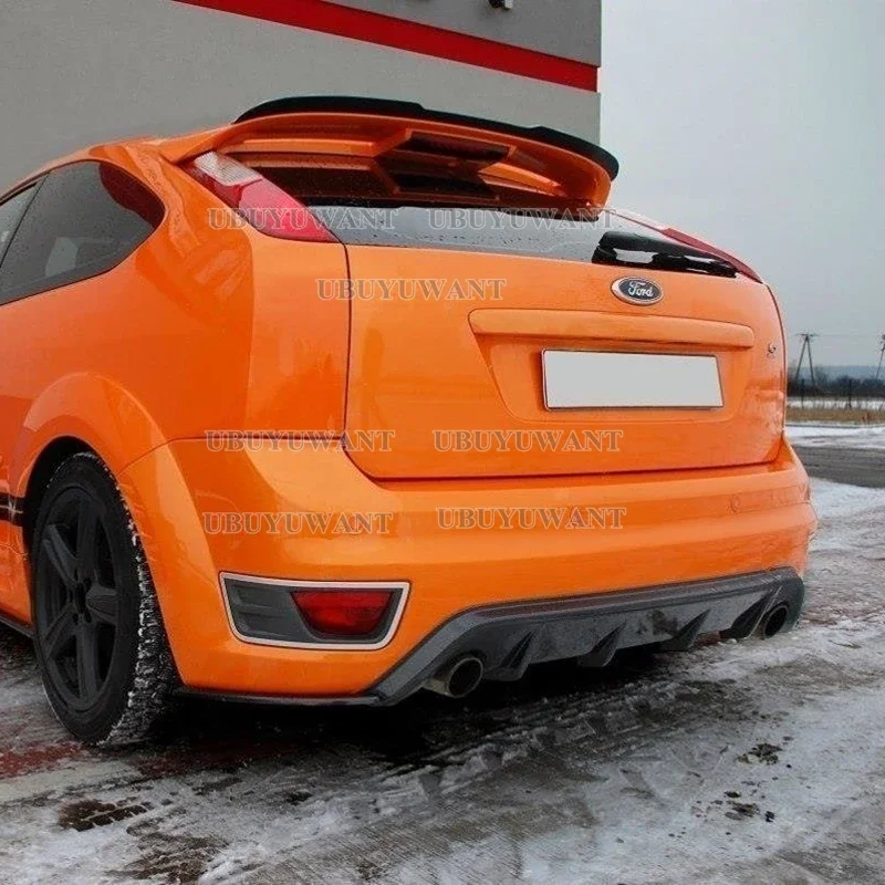 For Ford Focus ST MK2 MK2.5 Hatchback High Quality ABS Material Top Spoiler Wing Trunk Lip Boot Cover Car Styling