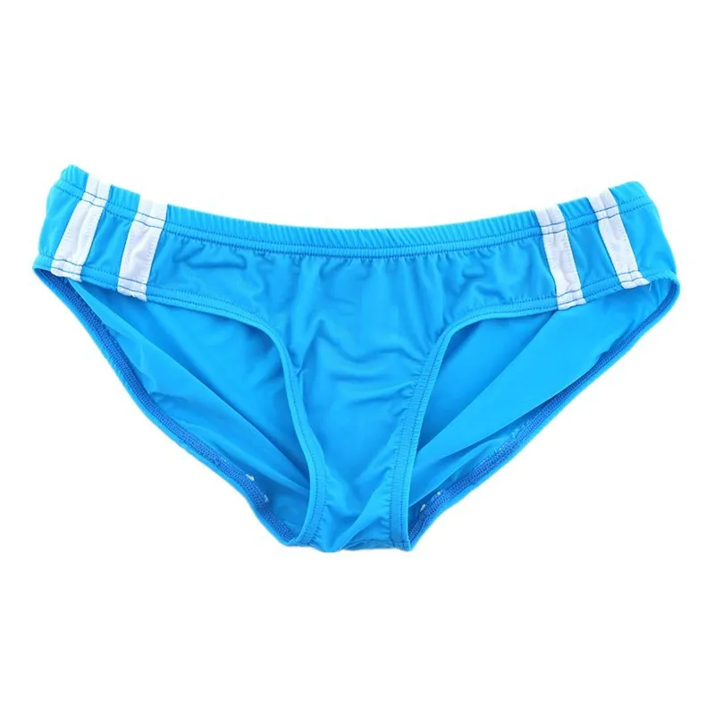 

Men's Ice Silk Sheer Bikini Briefs Low Waist Color Block High Elastic Breathable Sexy Underwear