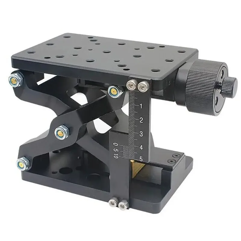 【Hot Sale】120x80MM Precision Z-Axis Lifting Table Manual Fine-Tuning Platform Laboratory Displacement Slide Optical Platform Str