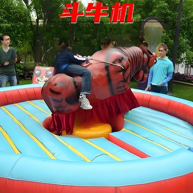 Electric Bull Riding Entertainment Crazy Bull Pit Machine Amusement Equipment Swing in The Spanish Square