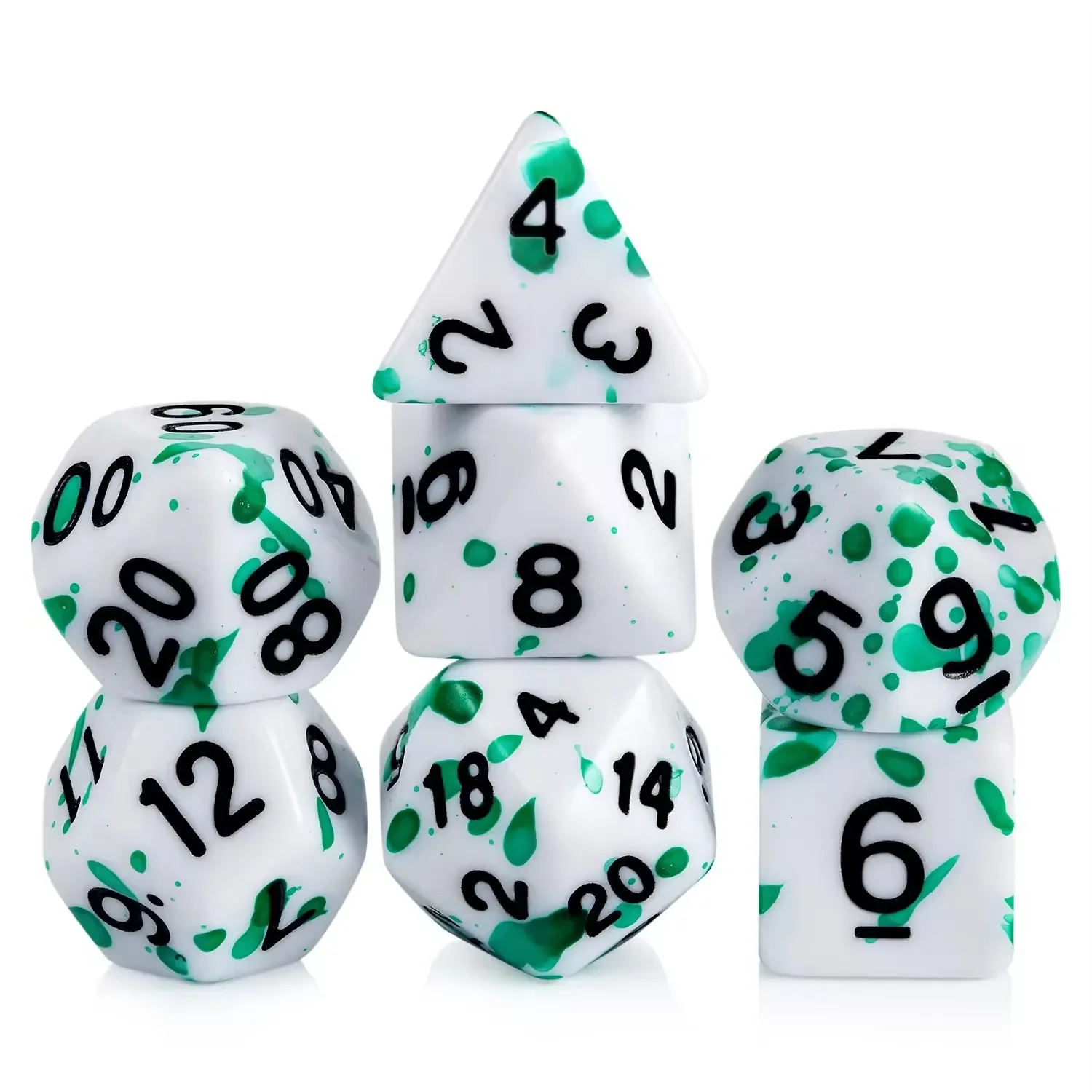 

Набор многогранных кубиков, 7 шт., DND, ролевая игра, развлекательная настольная игра, цифровые кубики для настольной игры, аксессуары для ролевых игр