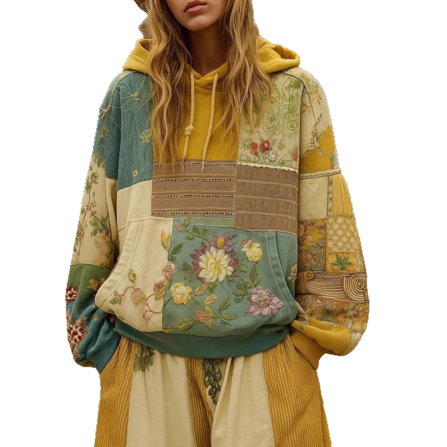 Ensembles Trekt Oversized Hoodie Mode Gedrukt Capuchon Kleurblok Sweatshirt Dames Lange Mouw Winter Trui Ropa De Mujer