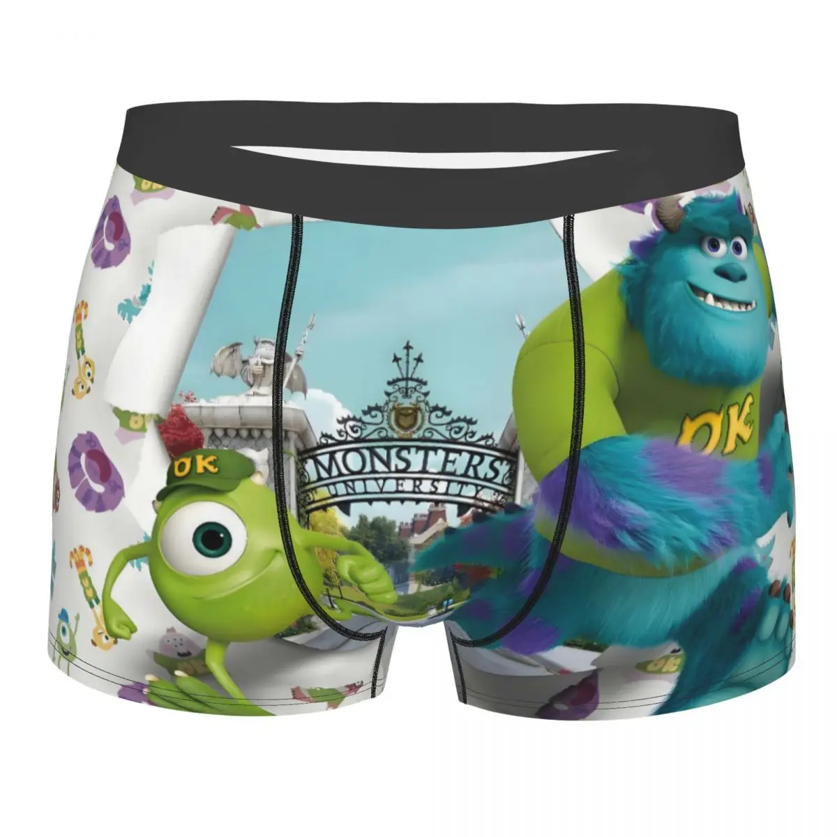 

Custom Anime Monsters University Cartoon Boxers Shorts Men Children's Comedy Film Briefs Underwear Novelty Underpants