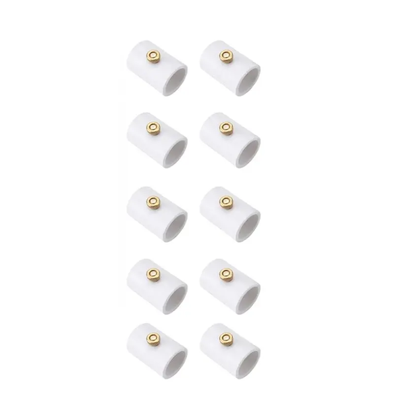 VELIF-100Pcs 1/2 Inch PVC Mist Nozzle Misting System For Patio Outdoor Mister Coupling PVC Split Section With Mist Nozzle