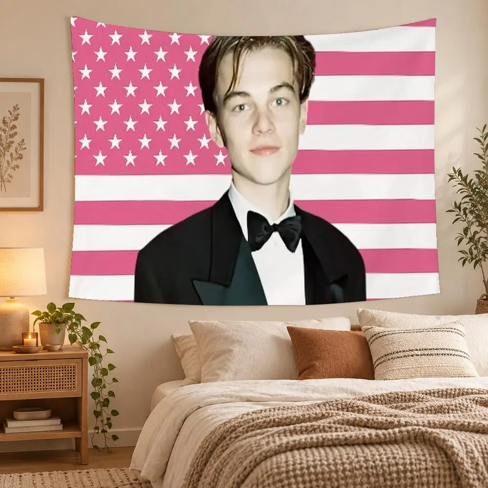 Actor Leonardo D-DiCaprio Tapestry Wall Decoration Suitable For Living Room Bedroom Study Party Home Decor Gift