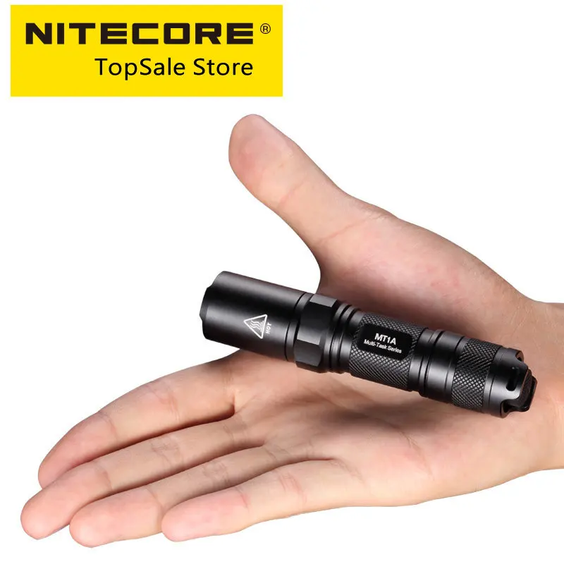 NITECORE MT1A Flashlight Outdoor Mini Camping Hiking Flash Light AA Battery Olight  Aluminum Led   Portable Lighting