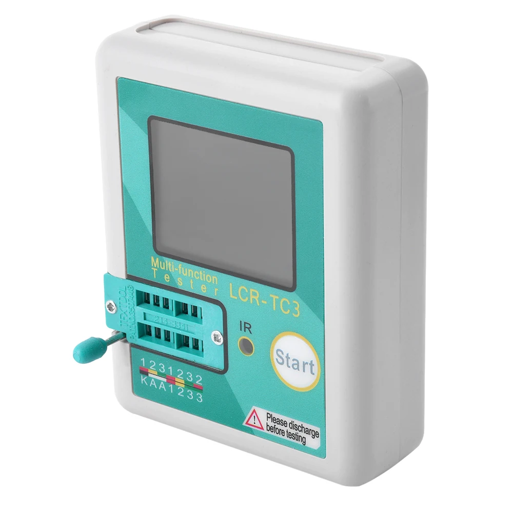 Multi-Function Transistor Tester, LCR-TC3, Display LCD, Diodo Triode Capacitor, resistor, medidor de teste, multifunções Multímetro