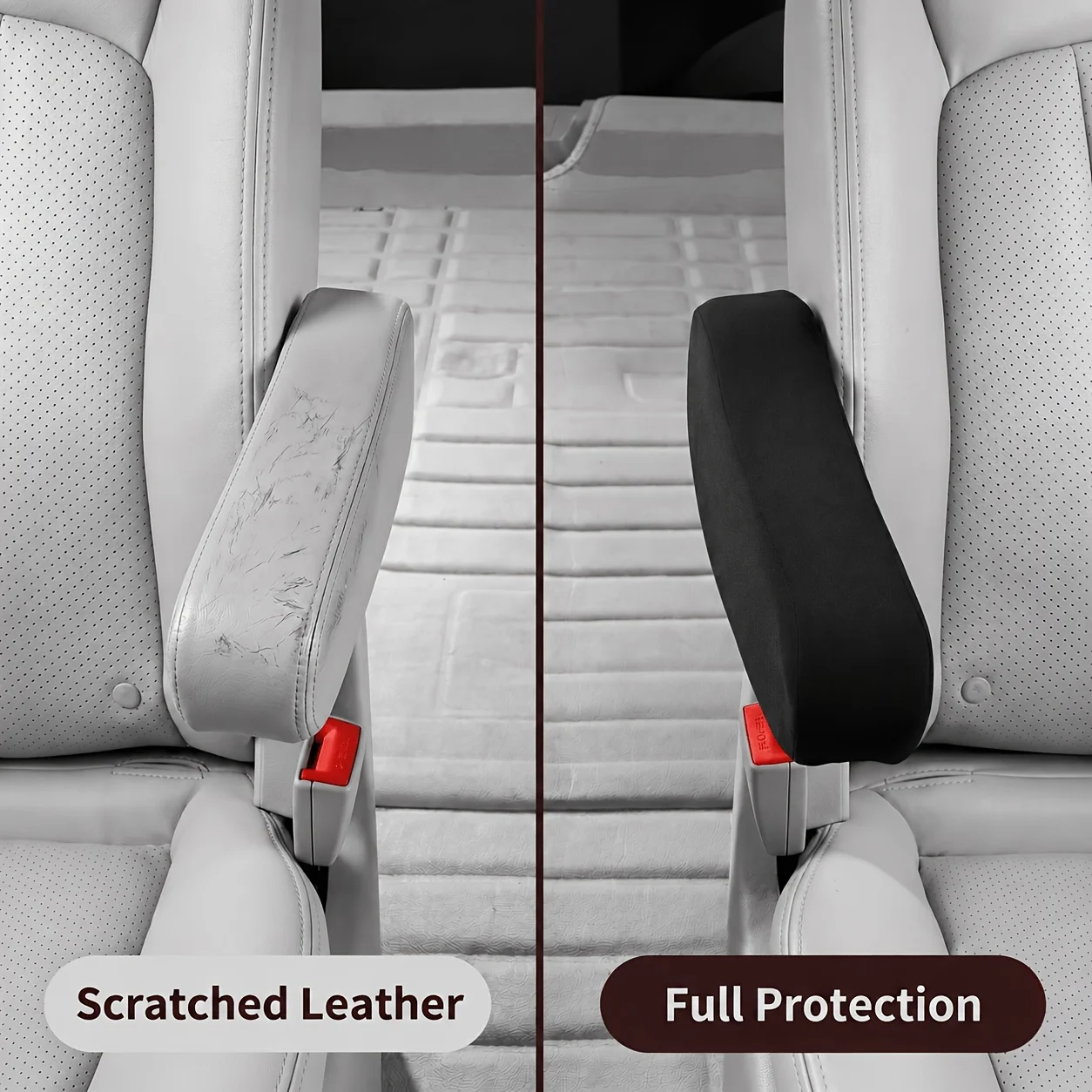 1/2Pcs Elastic Universal Car Armrest Cover, Stretch‑Fit Wear‑Resistant Interior Protector for SUV, Sedan, Pickup & Van