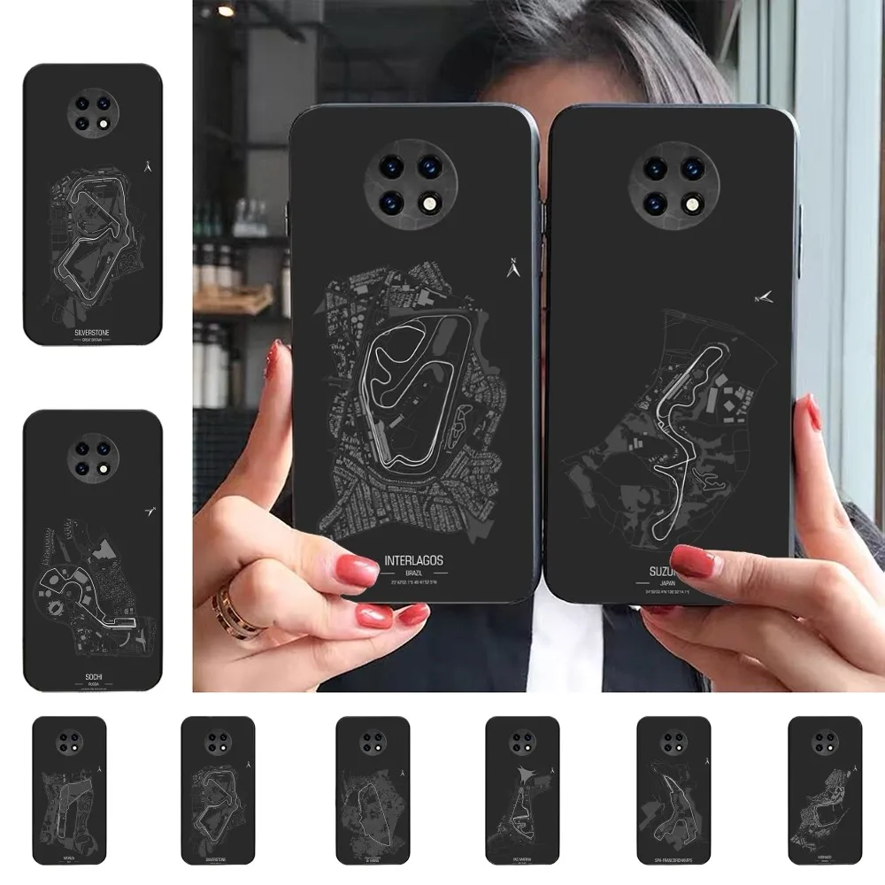 F1 Race Track Prints Phone Case For Redmi 5 6 7 8 9 10 Plus Pro 6 7 8 9 A GO K20 K30 K40 Pro Plus F3 Fundas