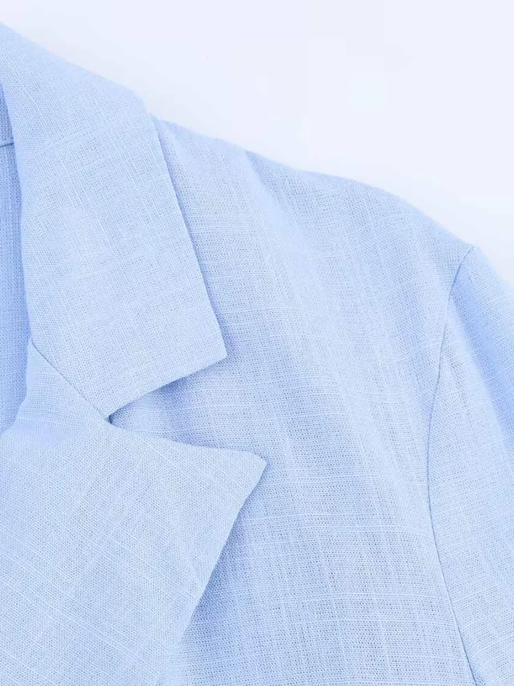 European style new women's fashion temperament pleated effect open-front suit jacket wide-leg pants suit