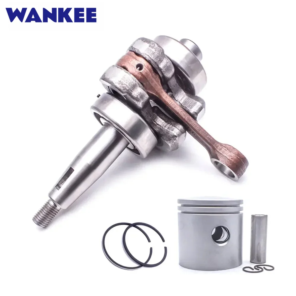 6L5 Crankshaft and Piston Kit For Yamaha 2-Stroke 3HP Outboard Engine Seapro Parsun Hidea 6L5-11400 & 6L5-11631 & 6L5-11610