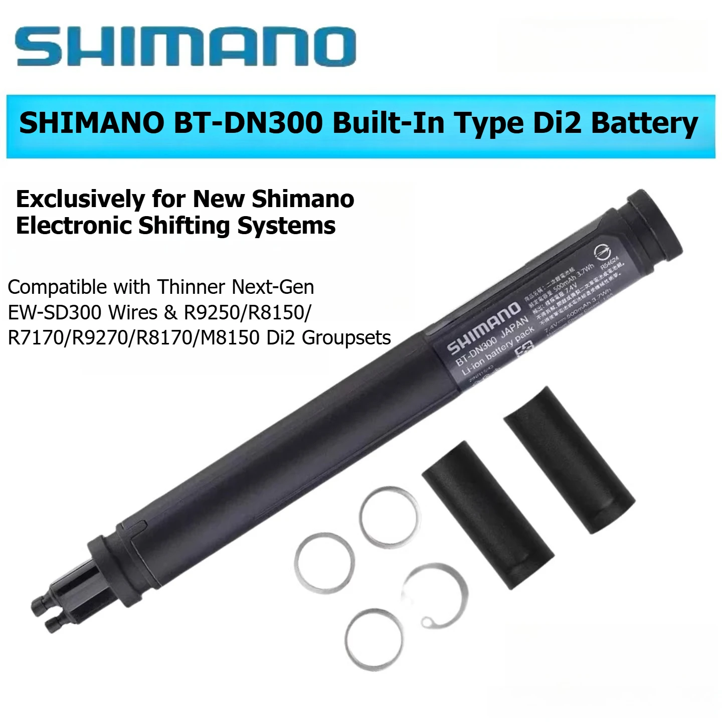 SHIMANO BT-DN300 Built - In Di2 Battery 3 - Port for R9270 R8170 
