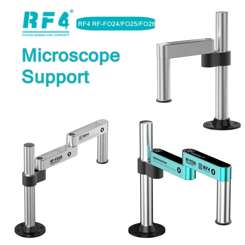 RF4 RF-FO24/FO25/FO26 Superstarker Mikroskopständer, robust, langlebig, kompatibel mit den meisten Mikroskope, multifunktionales Halterungswerkzeug