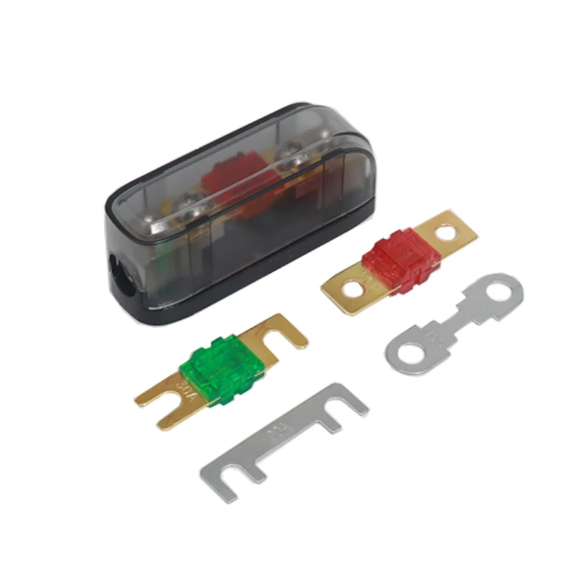 【1Set - 5PCSFuse】 Car Audio Auto Mini ANL AFS Car Fuse Holder Block with Fuse 20A 30A 40 50 60A - 200A MINI ANL 32V Good Quality