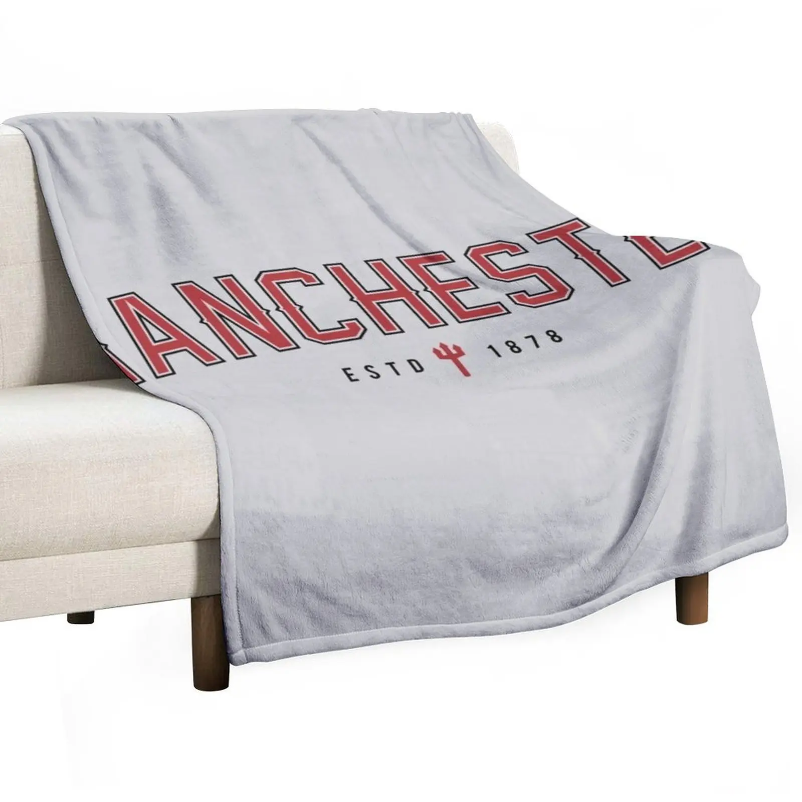 

Manchester Retro Typography - MUFC Unofficial Merch Throw Blanket warm for winter Soft Big bed plaid Cute Blankets