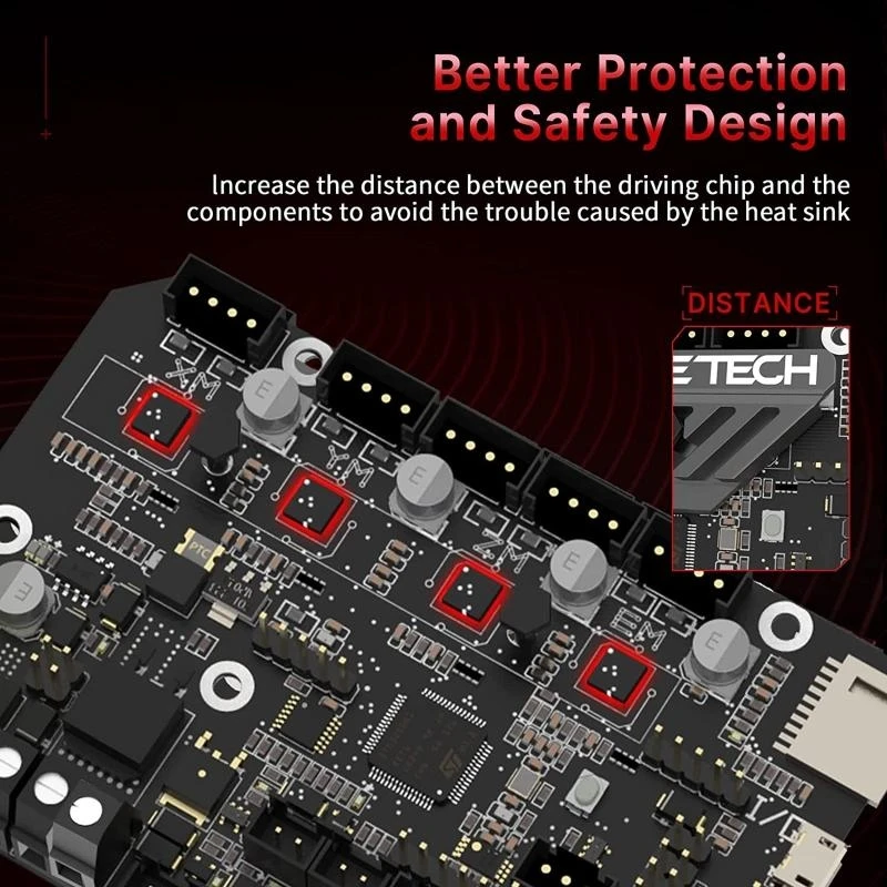 31BA Motherboard TMC2209 Treiber+TFT35 E3 V3.0 für Ender 3 5 Upgrade -Drucker – Detail 2