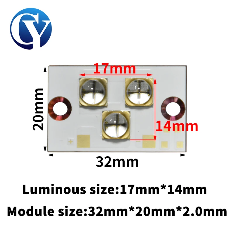 30W UV LED Light Curing Lamp Module 6565 365nm 385nm 395nm 405nm 3D Label Inkjet Printer Glue Resin Bottle Ink Curing PCB