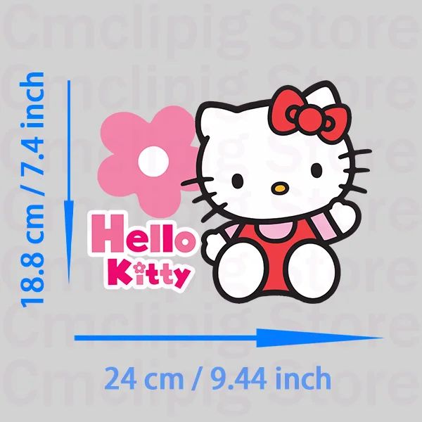 Cute Hello Kitty patches thermocollant DIY Sewing for children heat transfer stickers