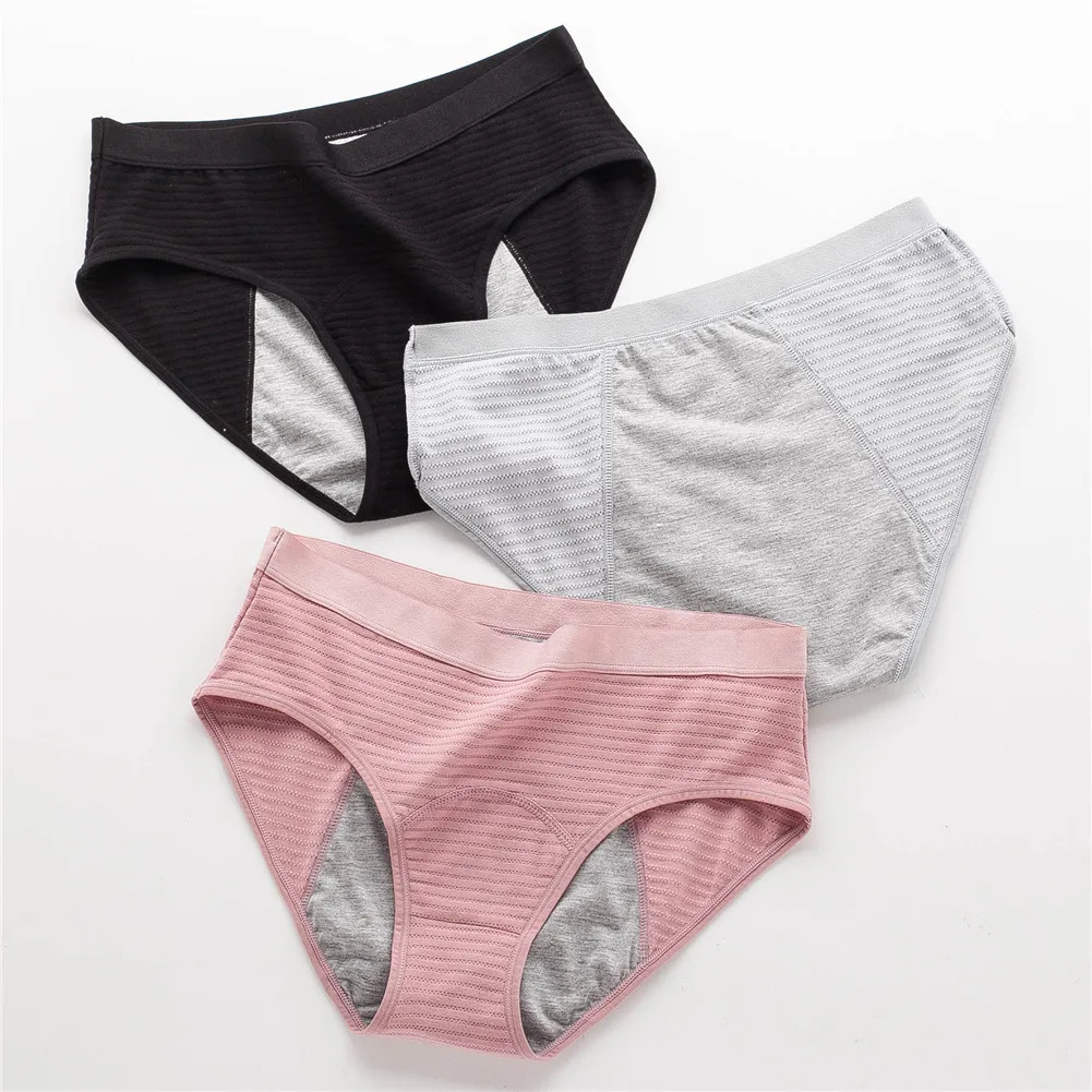 Women Menstrual Panties Menstrual Period Panties Period Underwear Soft Hipster Panties Absorbent Menstrual Briefs