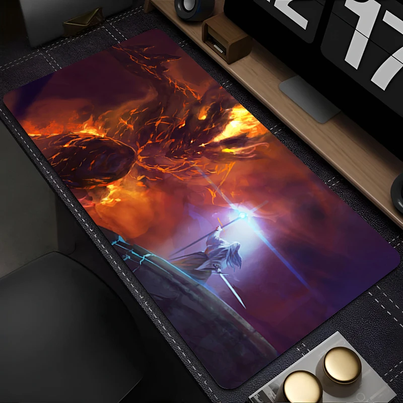 

Mousepad Laptop HD Mouse Pad Office PC Accessories Keyboard Pad Rubber Cup Mat L-Lords The R-rings Mouse Mat Large Soft Desk Mat