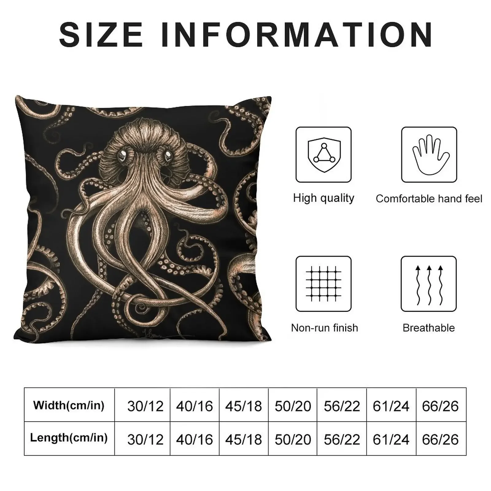 Bronze Kraken Throw Pillow luxury decor pillow pillowcase Sofa Cushions Cover pillow