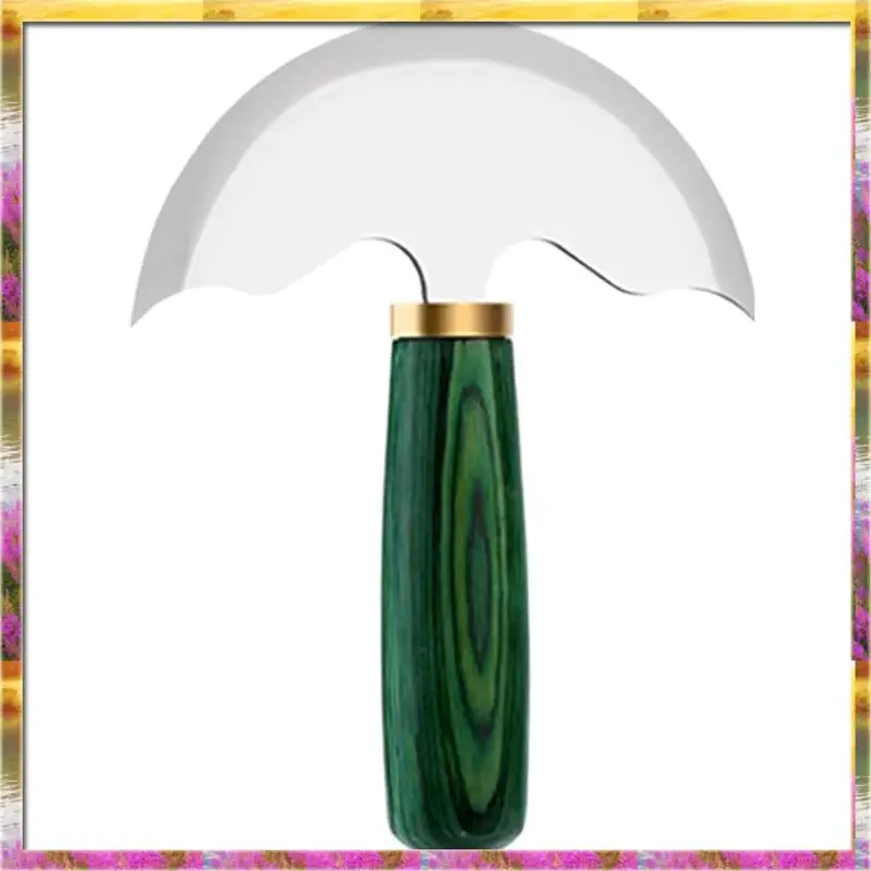 

Простой в использовании деревянная ручка для резки кожи, ремесло, инструмент для рукоделия, профессиональный кожаный полукруглый резак с лезвием