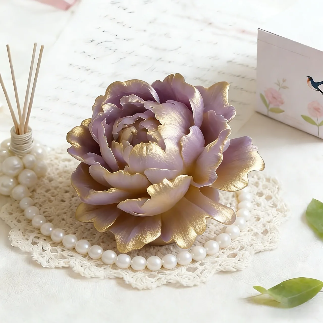 A Mini Peony Silicone Mold for Resin Casting, Perfect for Making Jewelry and Home Decorations. Perfect for Making Brooches, Handmade Soaps, and for Use with Glue and Wax.